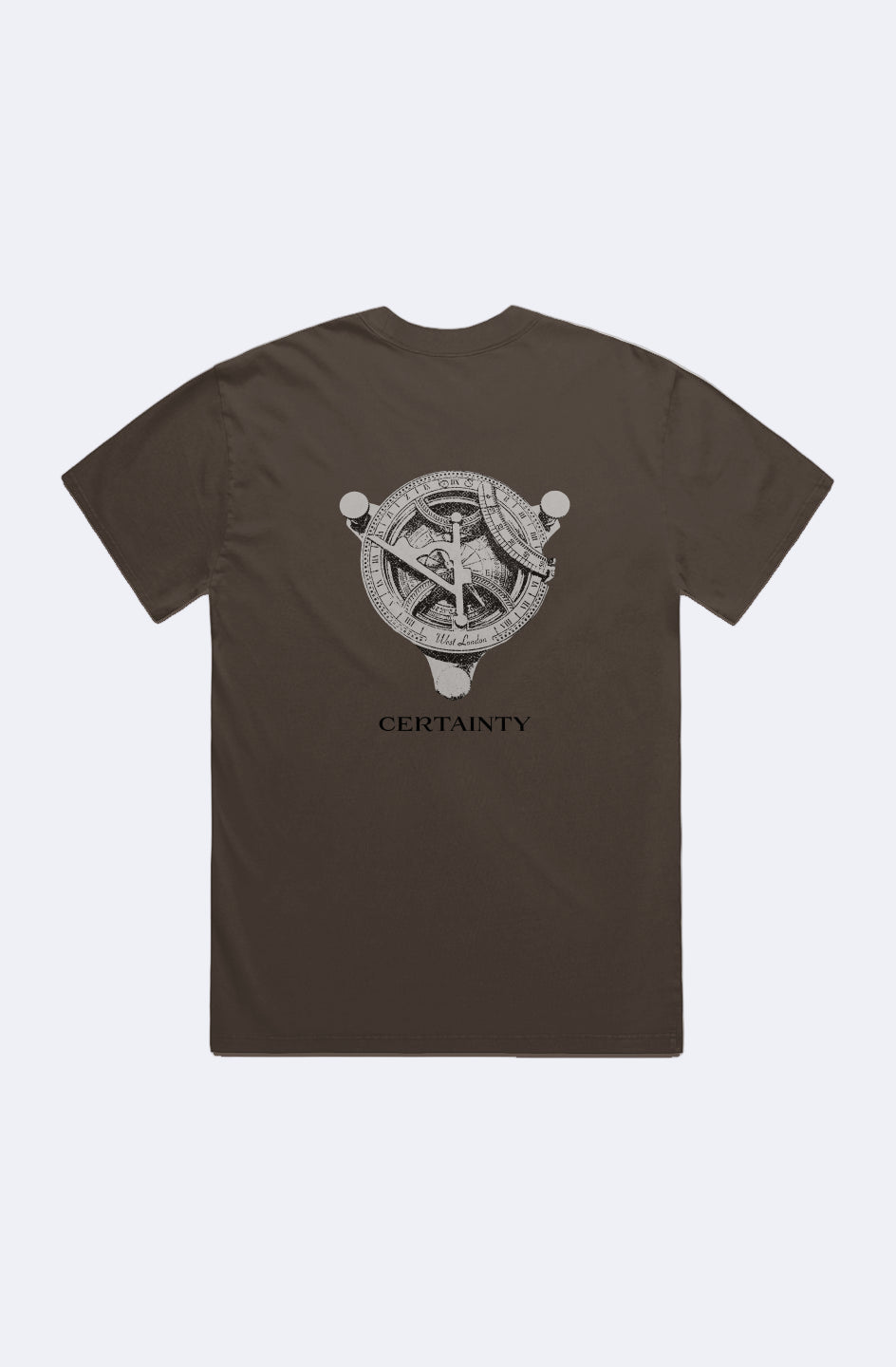 CERTAINLY BROWN FADED T-SHIRT