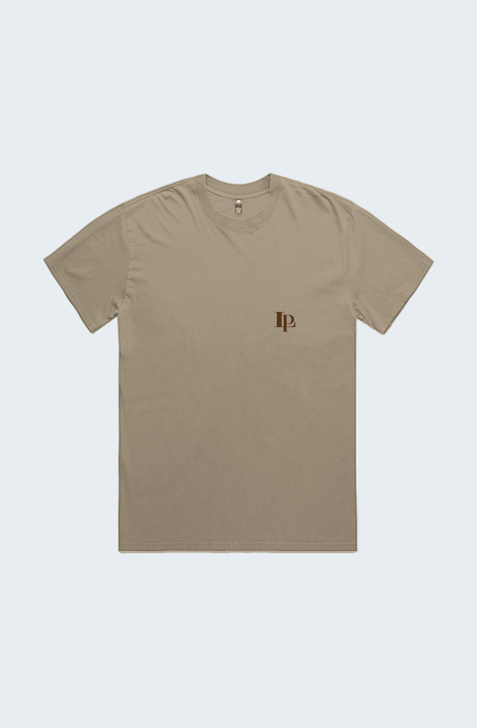 BROWN COLUMN FADED KHAKI T-SHIRT