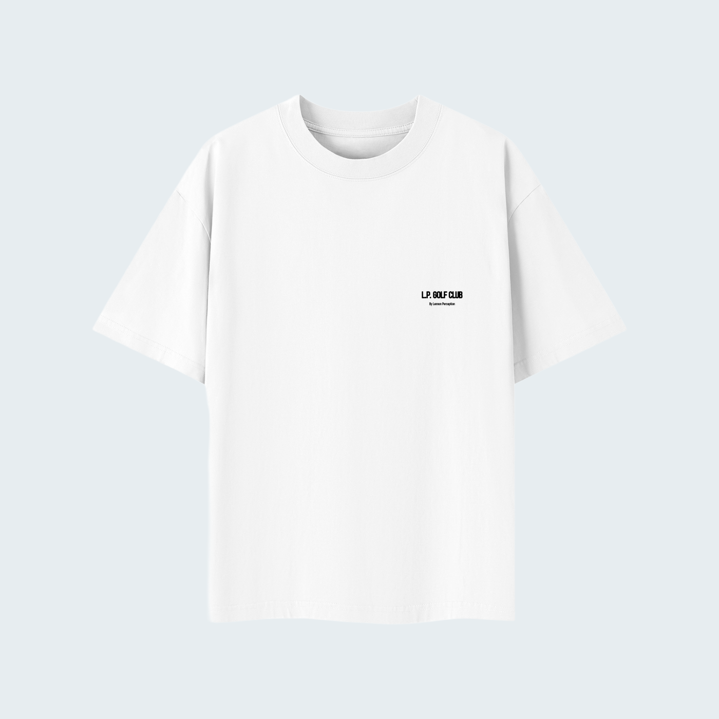 GOLF BAG - SOLID COLOR LIGHTWEIGHT OVERSIZED TEE /BLACK TEXT
