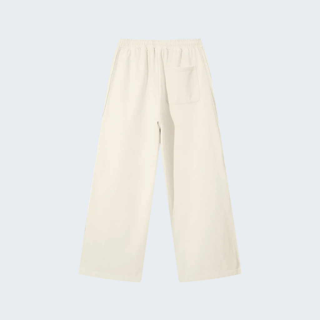 CONTRAST TRIM STRAIGHT SWEATPANTS