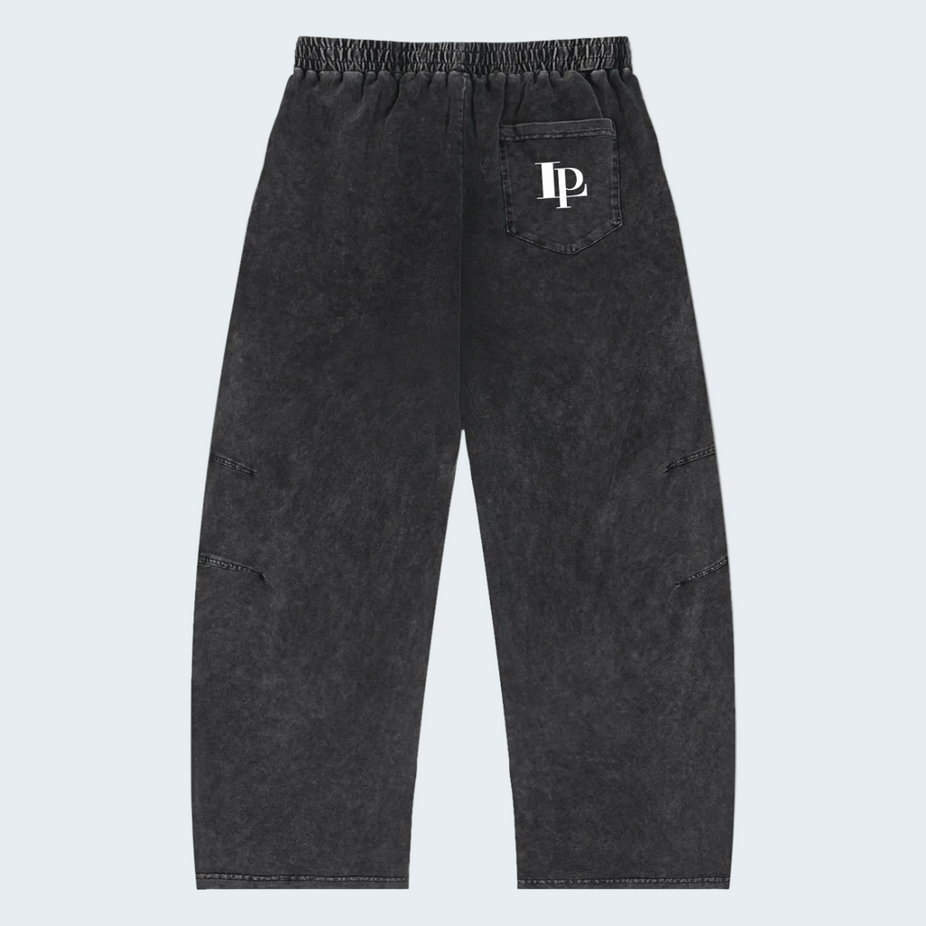 RELAXED SNOW-WASHED COTTON PANTS