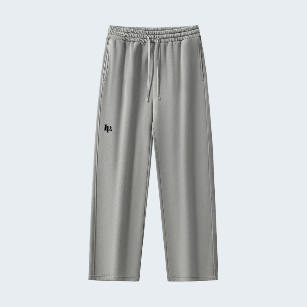 FRAZED-EDGE ENZYME WASHED SWEATPANTS