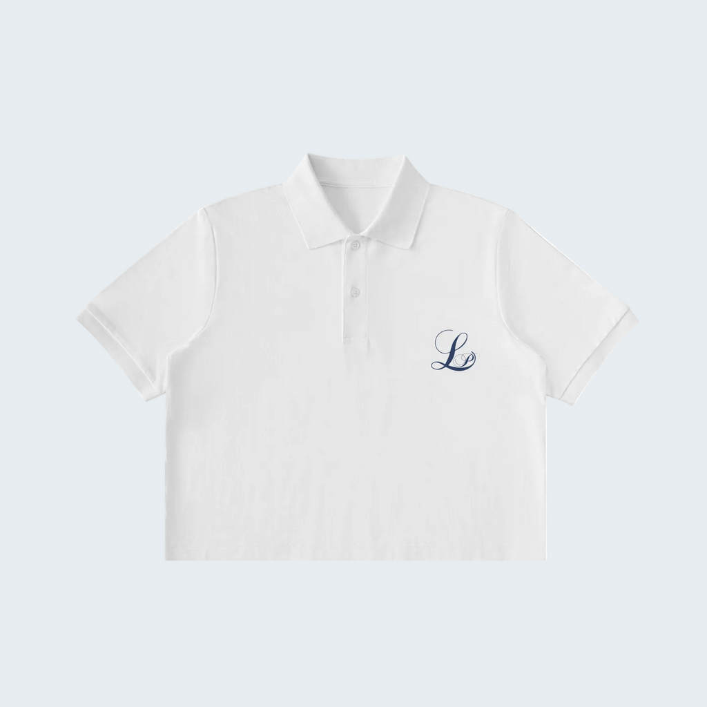 WHITE- ESSENTIAL CROP POLO