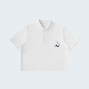 WHITE- ESSENTIAL CROP POLO