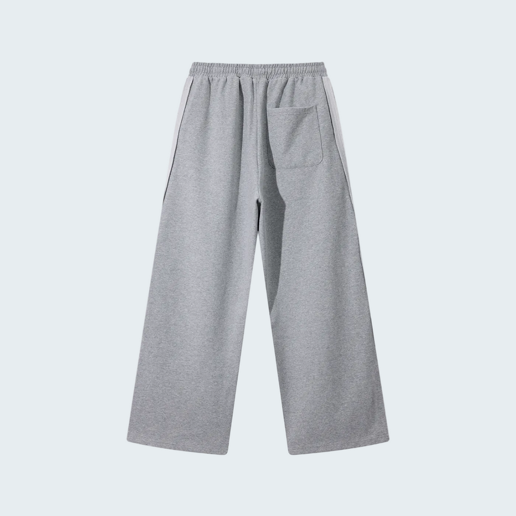 CONTRAST TRIM STRAIGHT SWEATPANTS