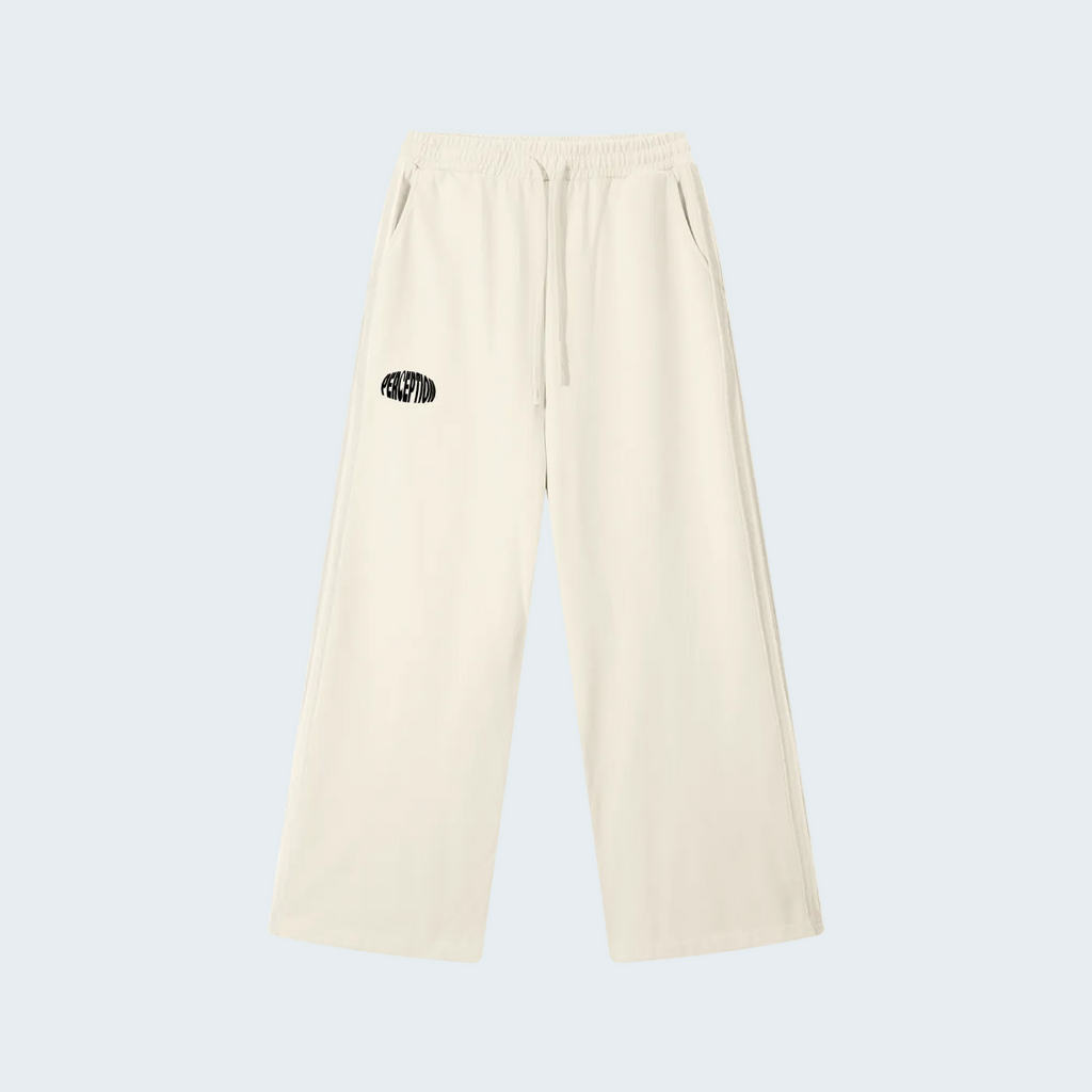 CONTRAST TRIM STRAIGHT SWEATPANTS