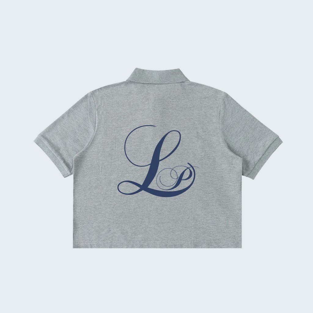 GRAY -  ESSENTIAL CROP POLO