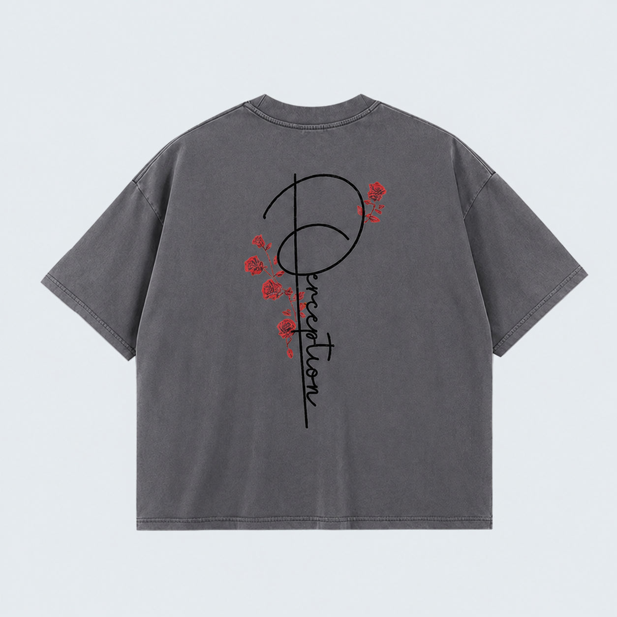 BRANCHES AND ROSES- WASHED BOXY TEE