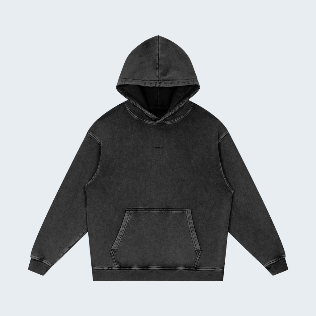 WASHED COTTON HOODIE