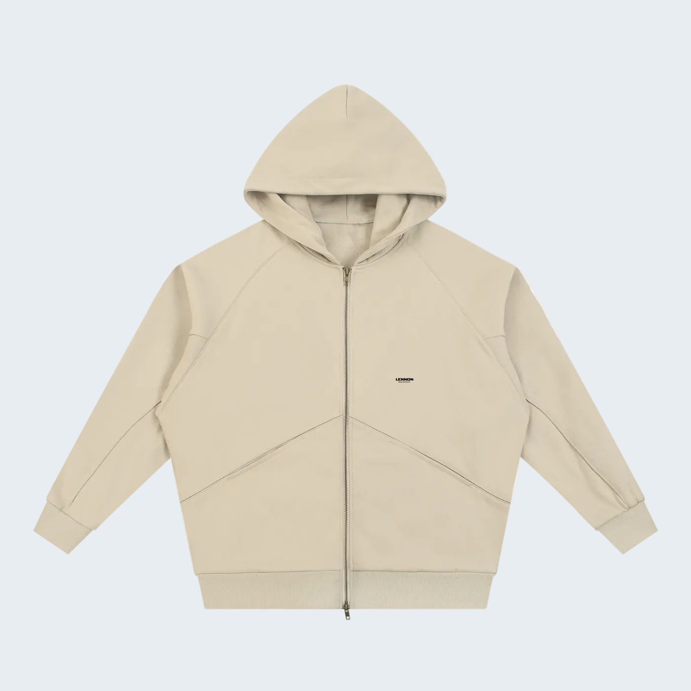 DOLMAN CUT ZIP-UP FLEECE HOODIE