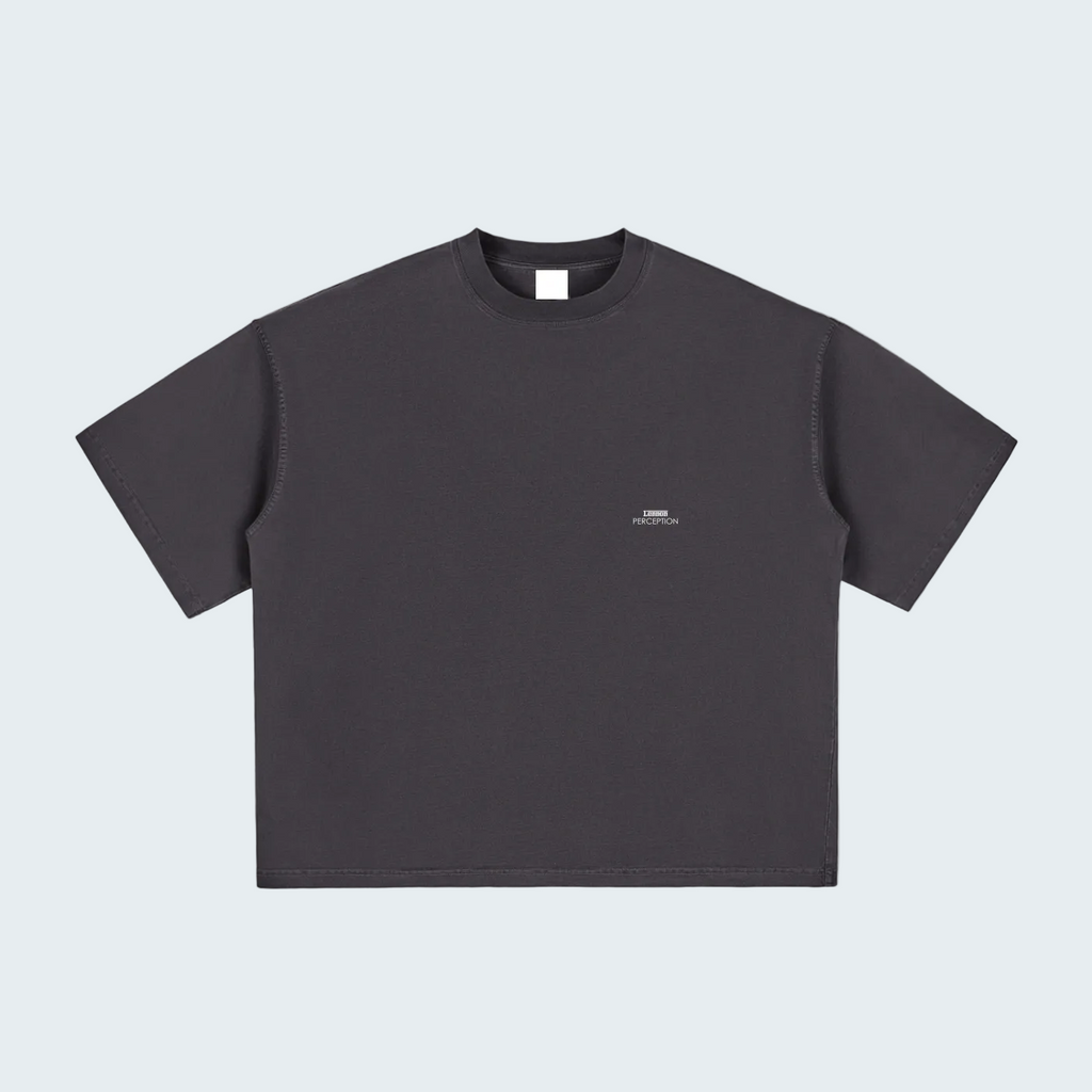 RACE WASHED BOXY T-SHIRT WHITE LETTERS