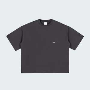 RACE WASHED BOXY T-SHIRT WHITE LETTERS