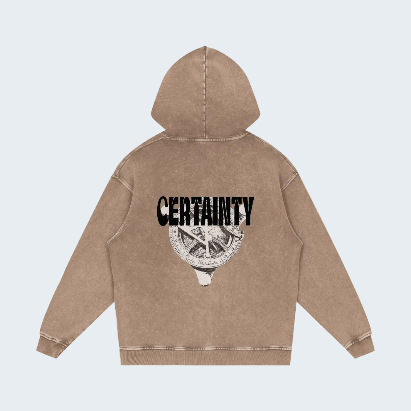 CASUAL SNOW WASH COTTON HOODIE