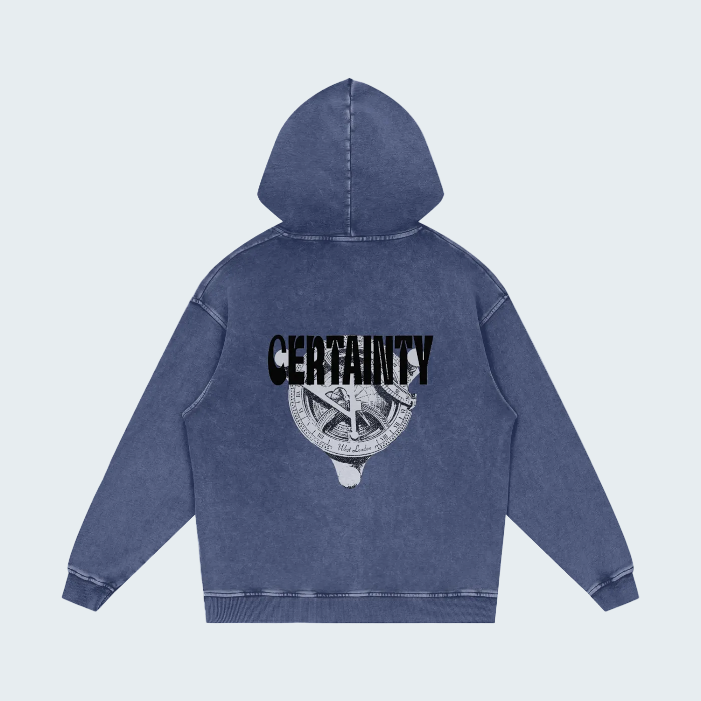 CASUAL SNOW WASH COTTON HOODIE
