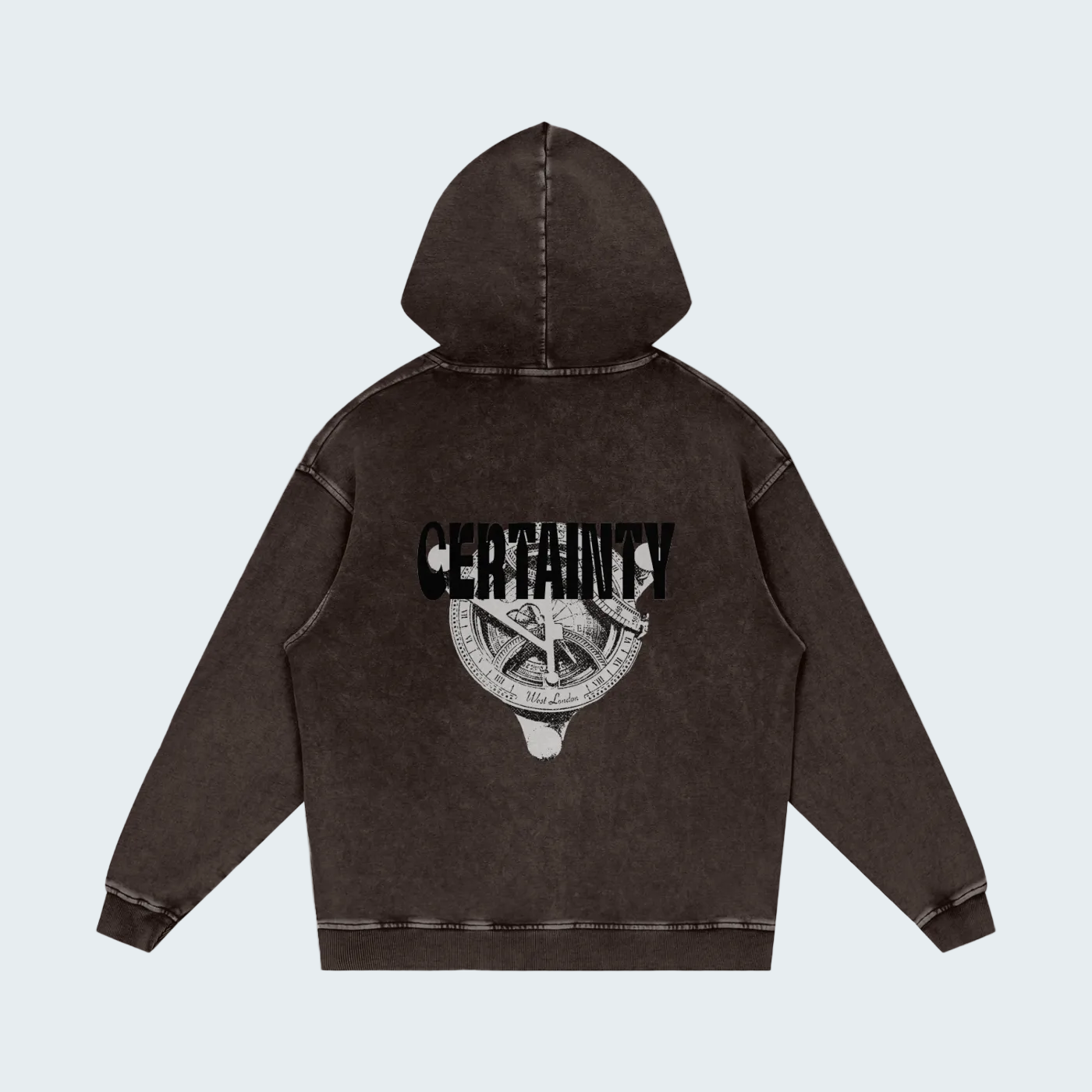 CASUAL SNOW WASH COTTON HOODIE