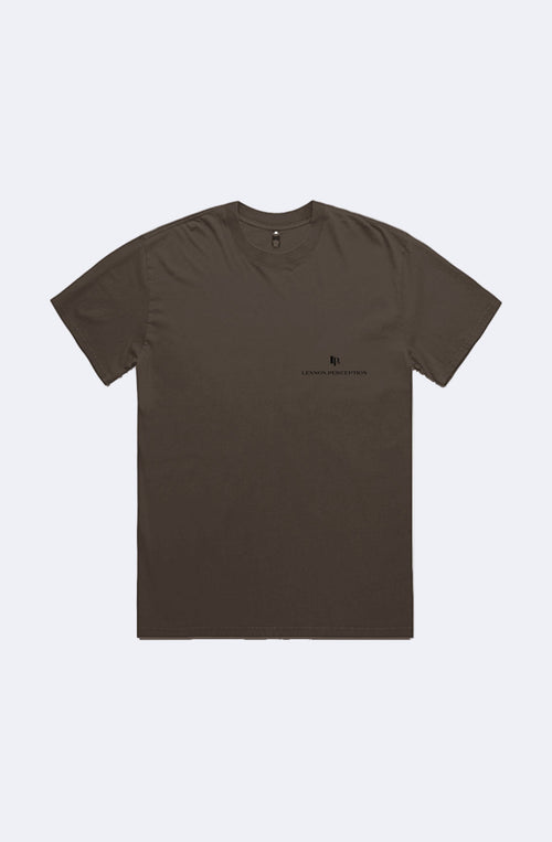 CERTAINLY BROWN FADED T-SHIRT