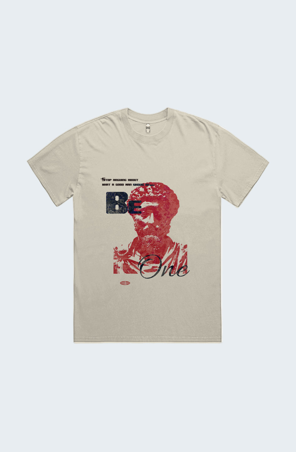 BE ONE FADED ECRU T-SHIRT