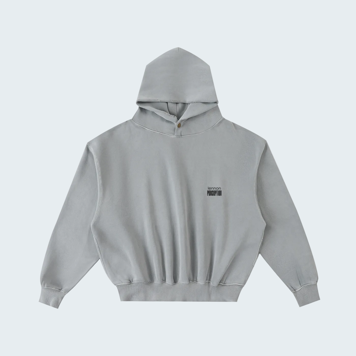 FRAYED-EDGE ENZYME WASHED HOODIE