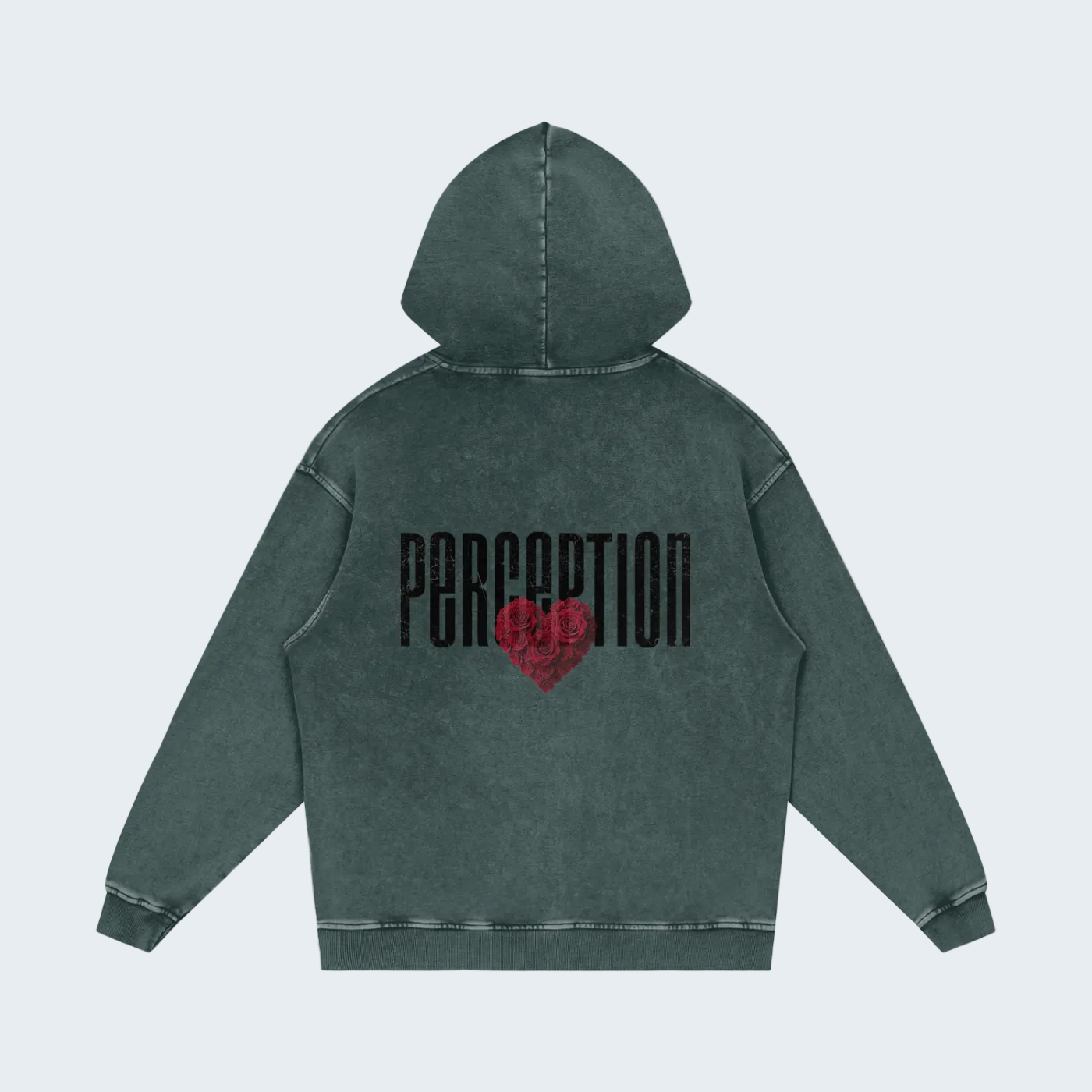 PERCEPTION ROSES RELAXED COTTON HOODIE