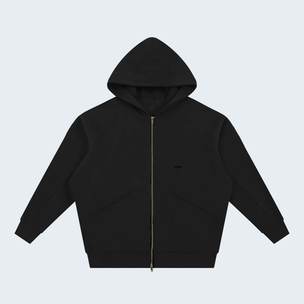 DOLMAN CUT ZIP-UP FLEECE HOODIE