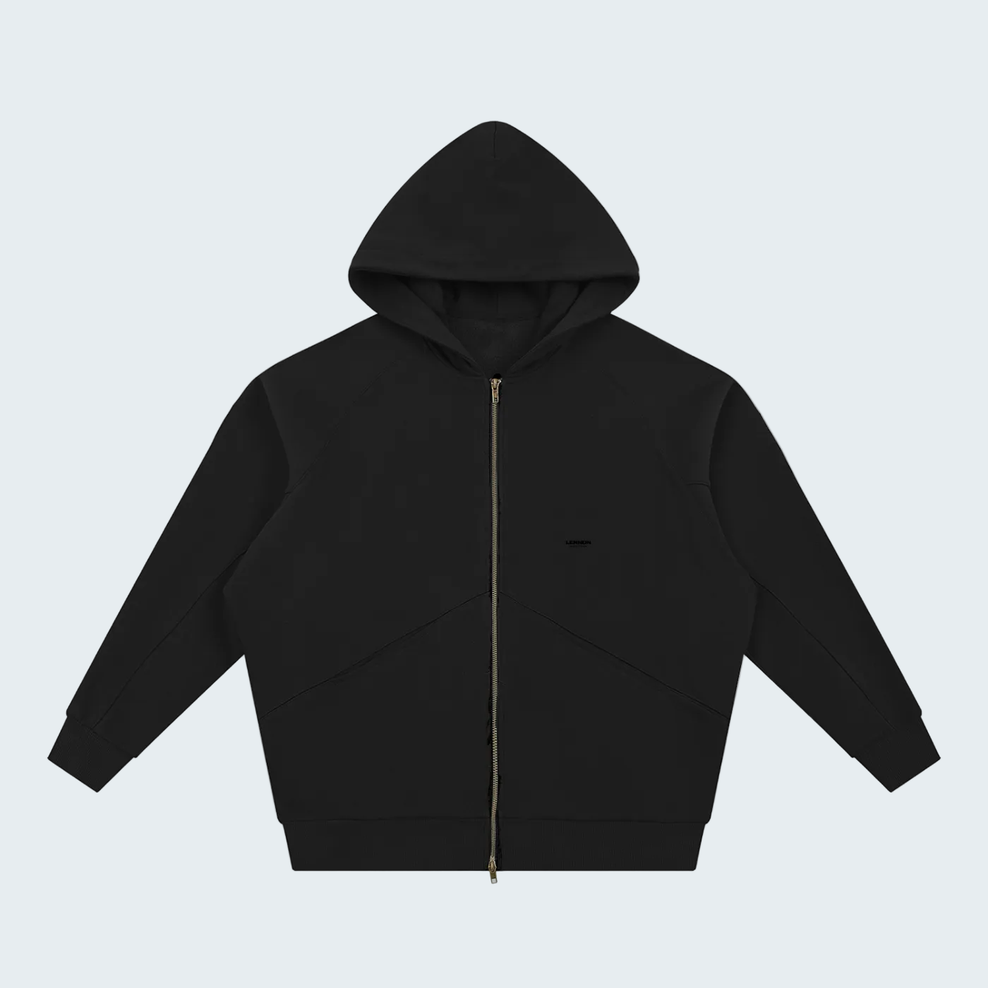 DOLMAN CUT ZIP-UP FLEECE HOODIE