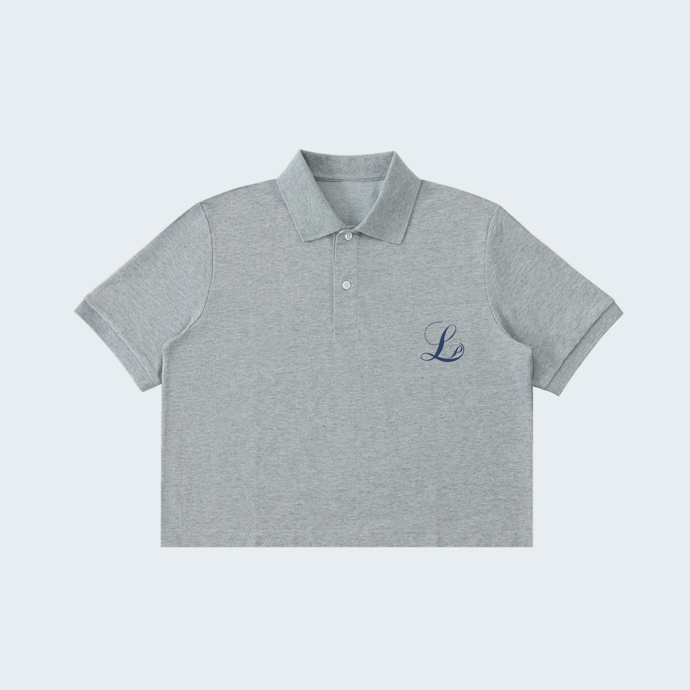 GRAY -  ESSENTIAL CROP POLO