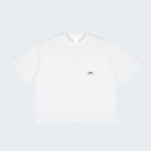 RACE WASHED BOXY T-SHIRT BLACK LETTERS