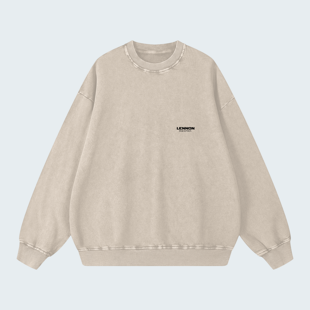 SNOW-WASH LOOSE FIT SWEATSHIRT