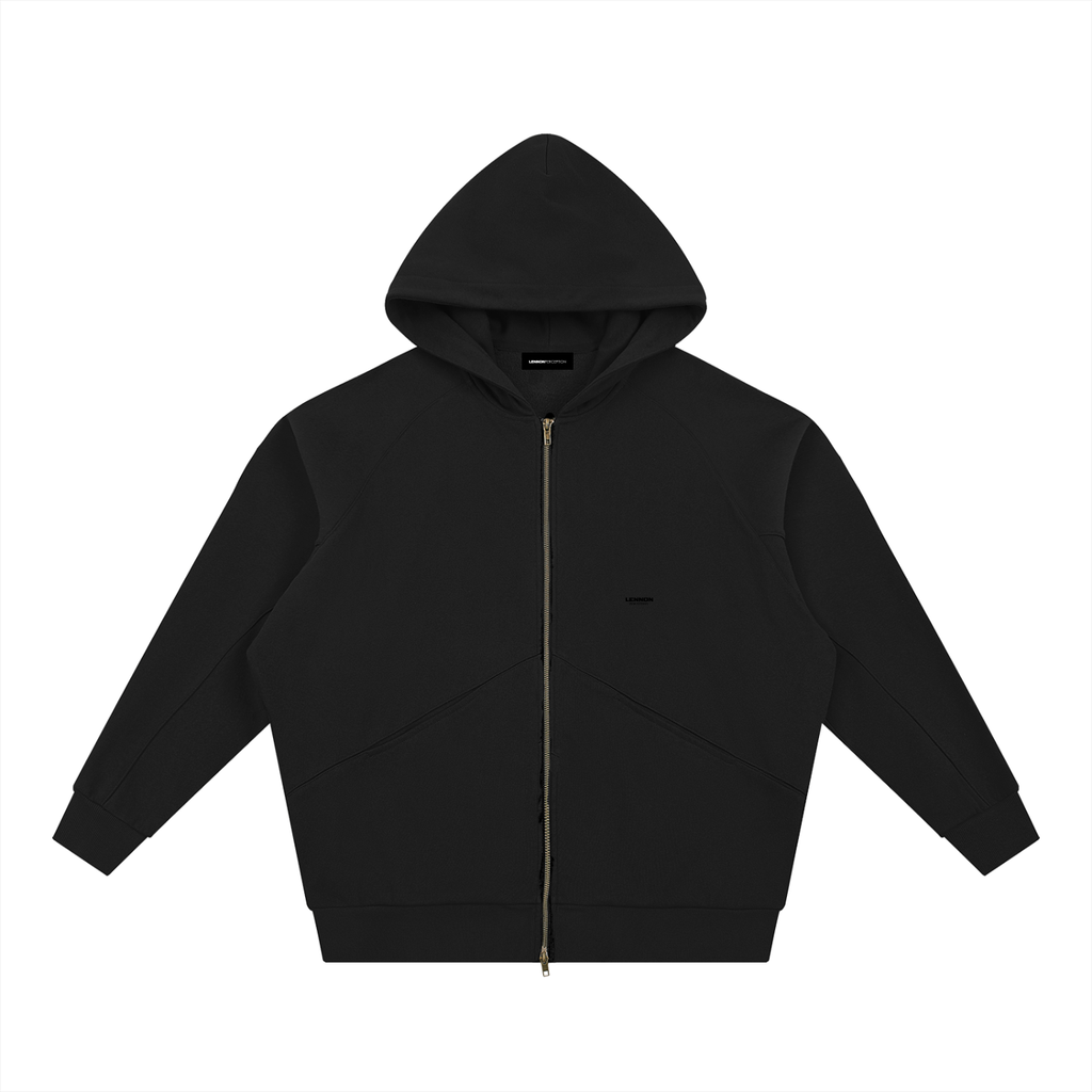 DOLMAN CUT ZIP-UP FLEECE HOODIE