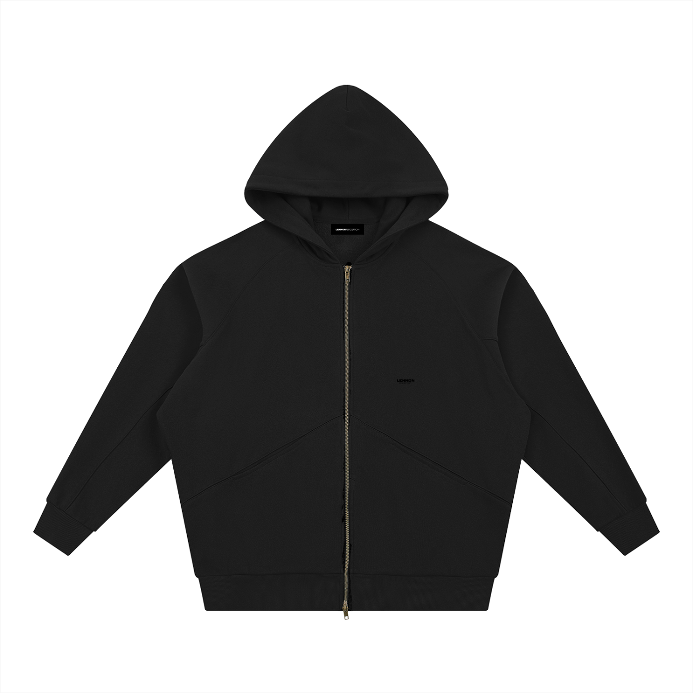 DOLMAN CUT ZIP-UP FLEECE HOODIE