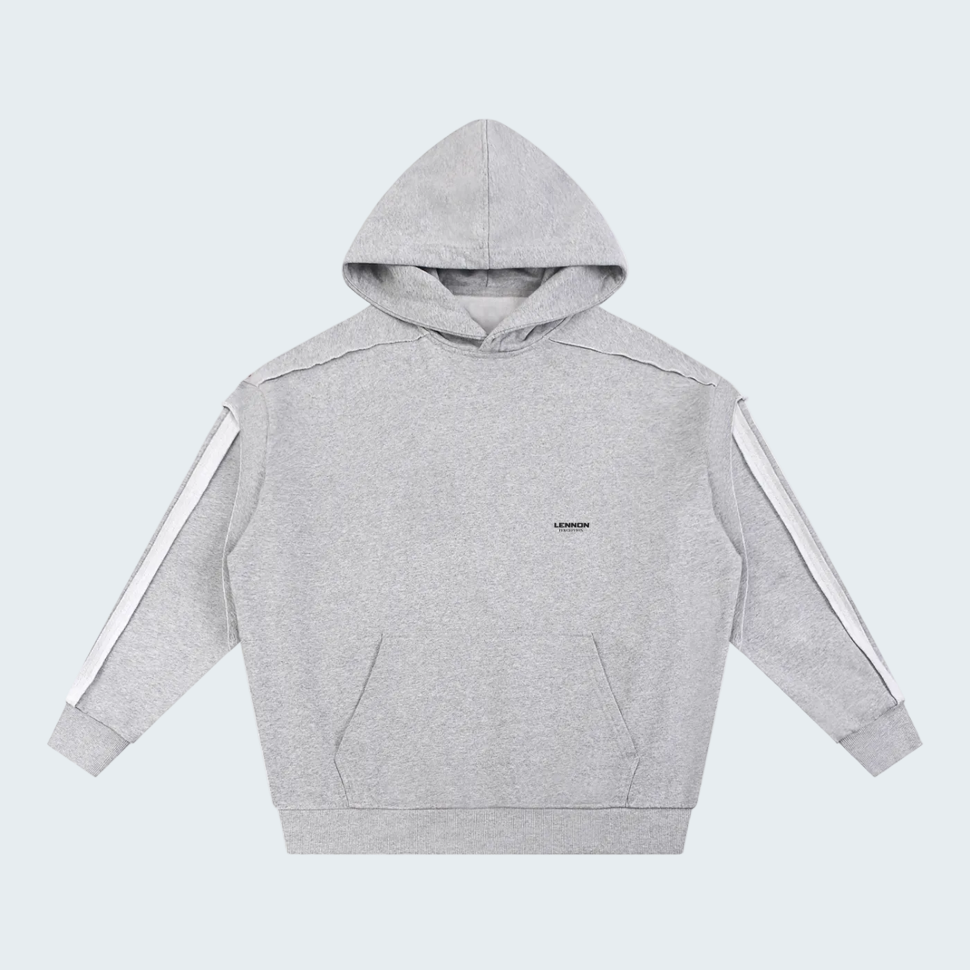 CONTRAST TRIMMED CDOUBLE LAYER HOODIE