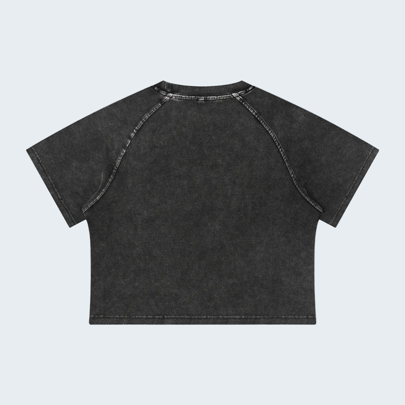 MINERAL WASH RANGLAN CROP TEE