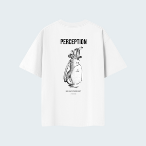 GOLF BAG - SOLID COLOR LIGHTWEIGHT OVERSIZED TEE /BLACK TEXT