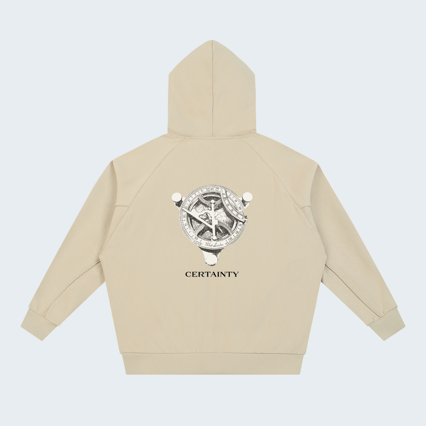 ZIP-UP CAMEL HOODIE