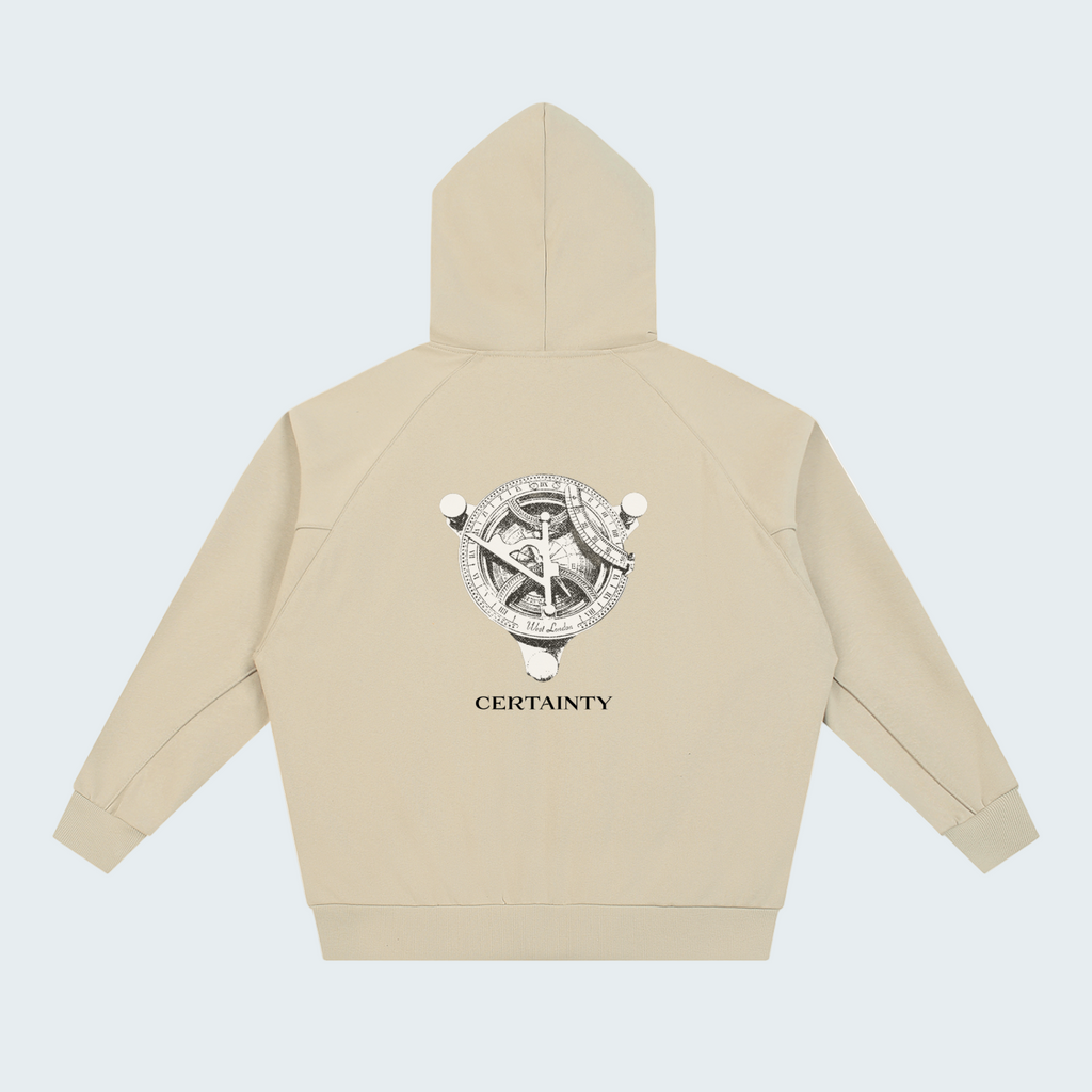 ZIP-UP CAMEL HOODIE