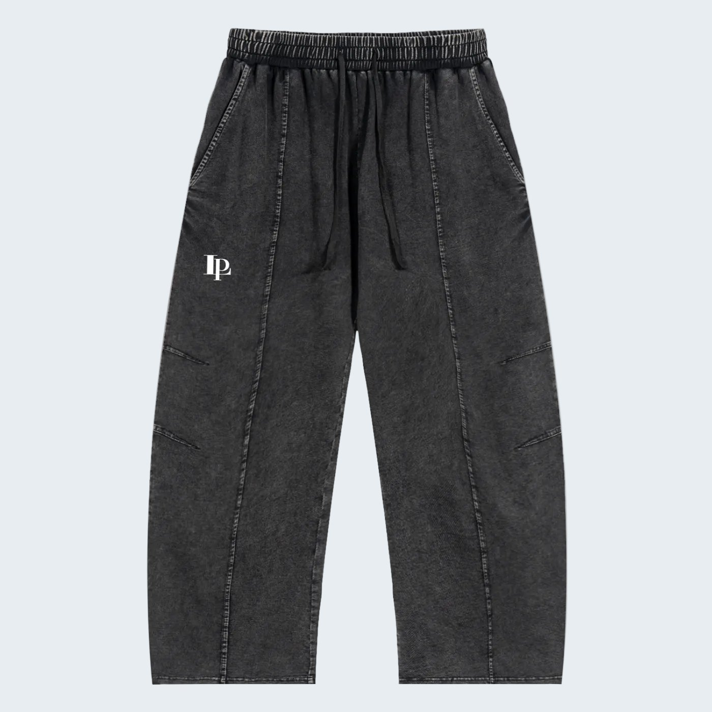 RELAXED SNOW-WASHED COTTON PANTS