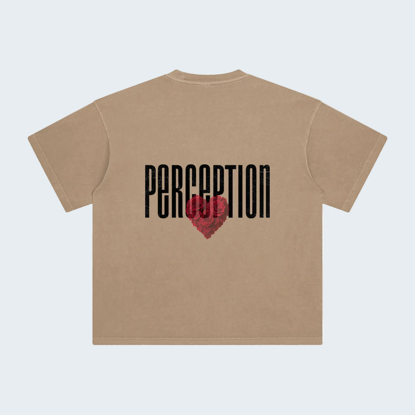 PERCEPTION-ROSES WASHED T-SHIRT