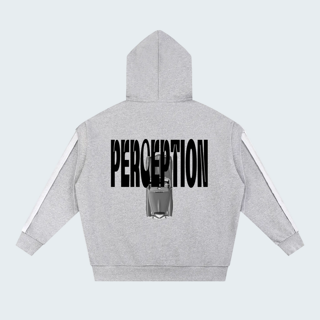 CONTRAST TRIMMED CDOUBLE LAYER HOODIE