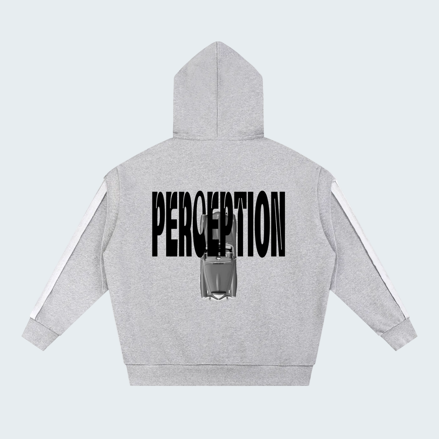 CONTRAST TRIMMED CDOUBLE LAYER HOODIE