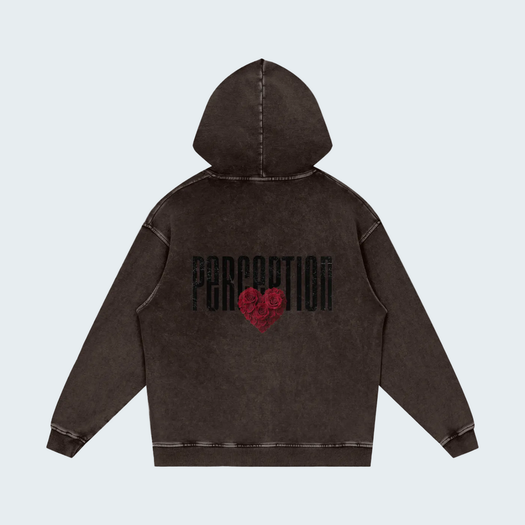 PERCEPTION ROSES RELAXED COTTON HOODIE