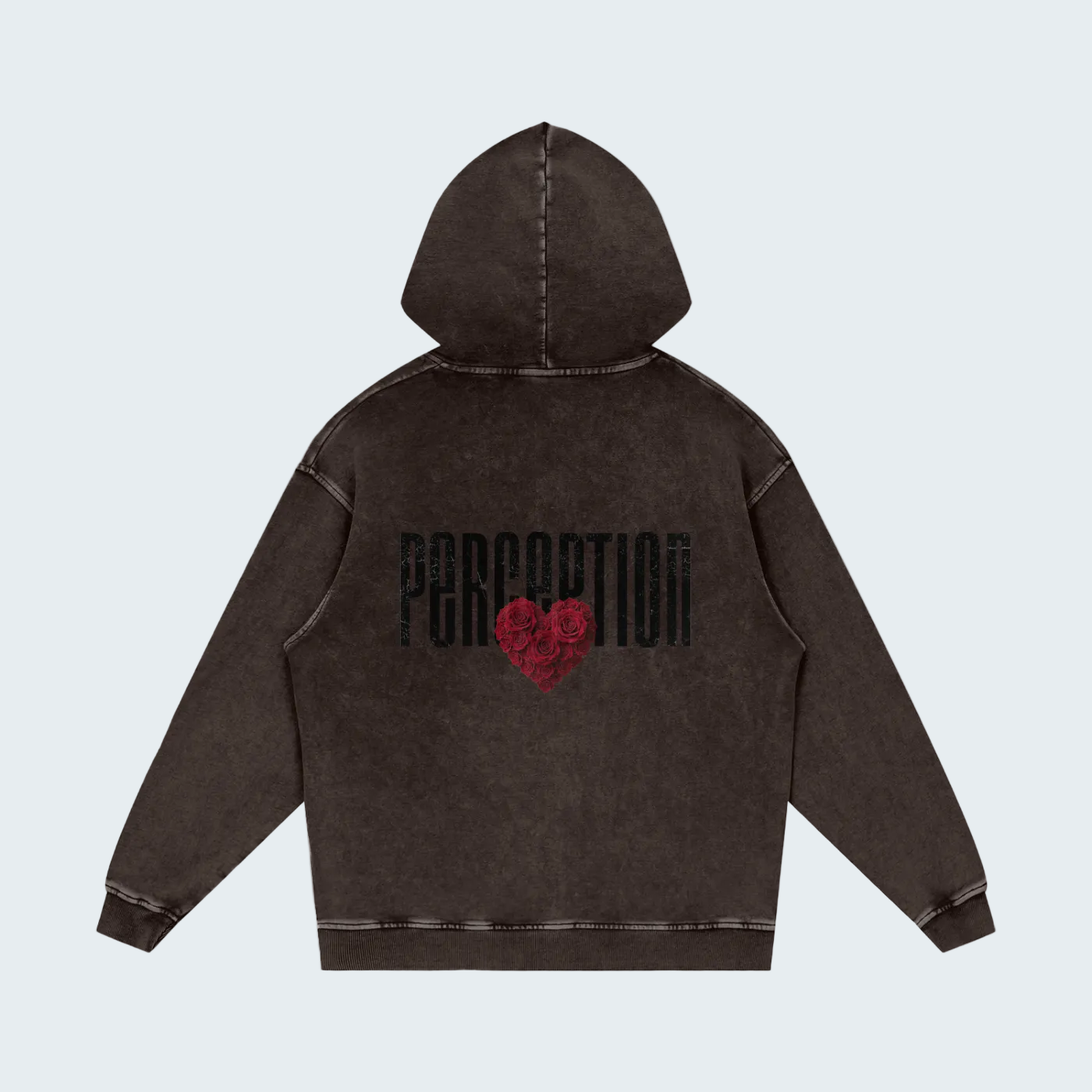 PERCEPTION ROSES RELAXED COTTON HOODIE