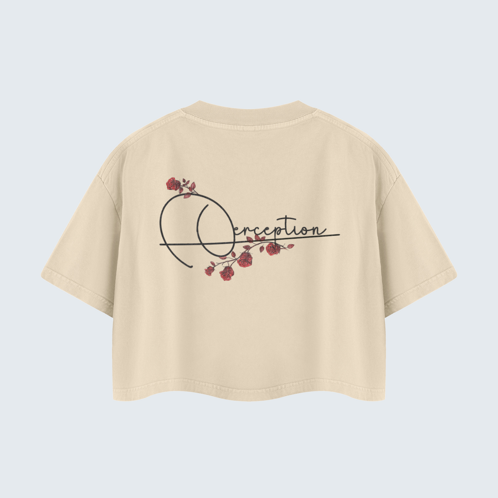 PINK - MINERAL WASH CROP TEE