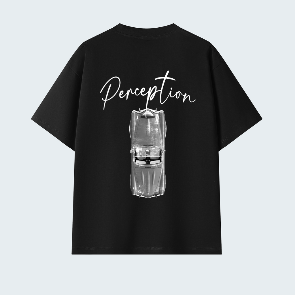 CLASSIC CAR - SOLID COLOR PREMIUM OVERSIZED TEE / WHITE TEXT