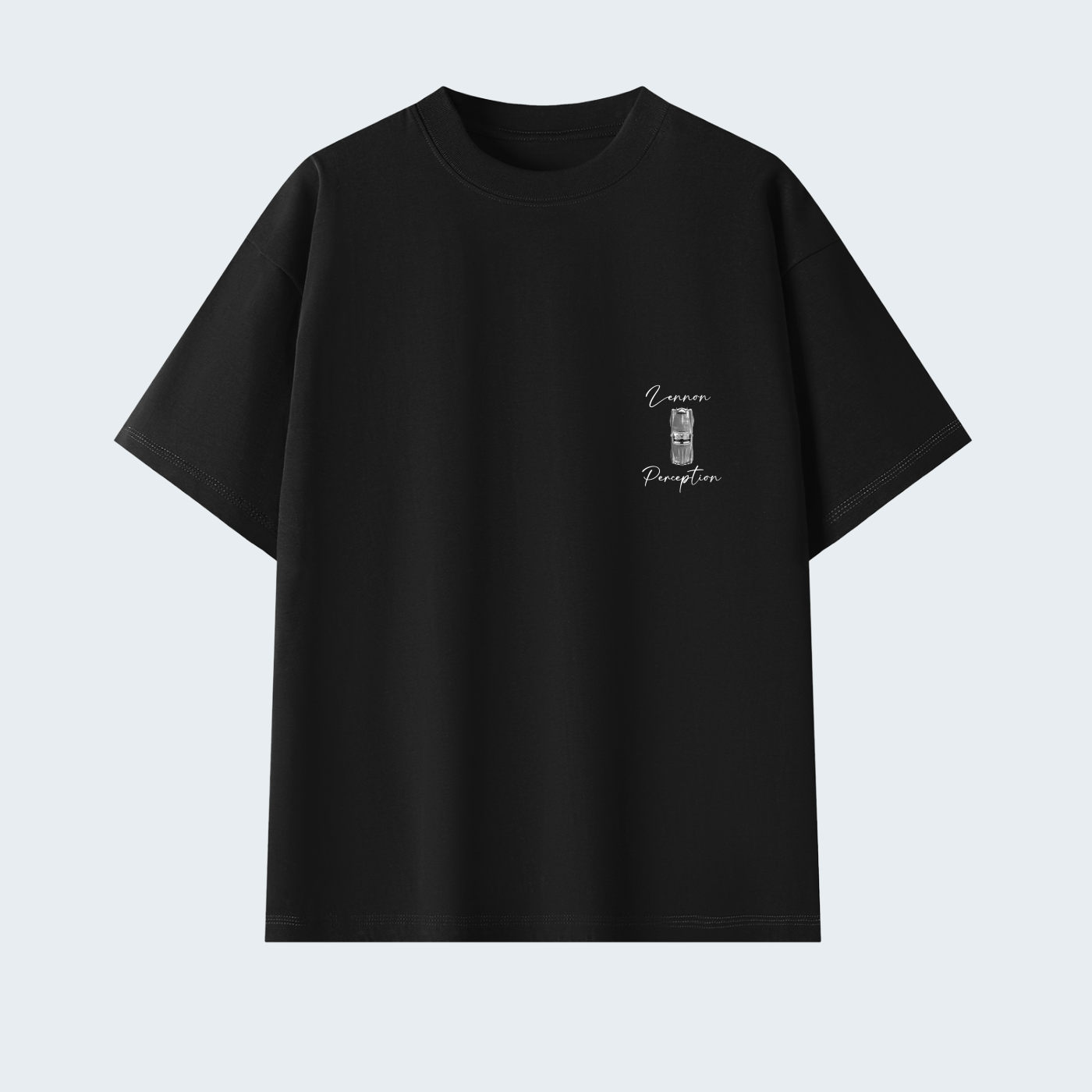 CLASSIC CAR - SOLID COLOR PREMIUM OVERSIZED TEE / WHITE TEXT