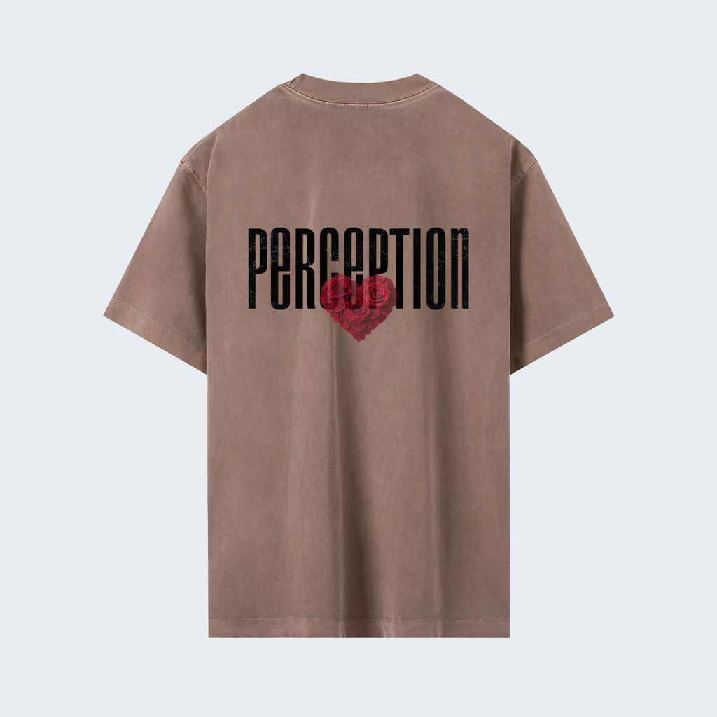 ROSE - HEAVYWEIGHT WASHED DROP SHOULDER TEE