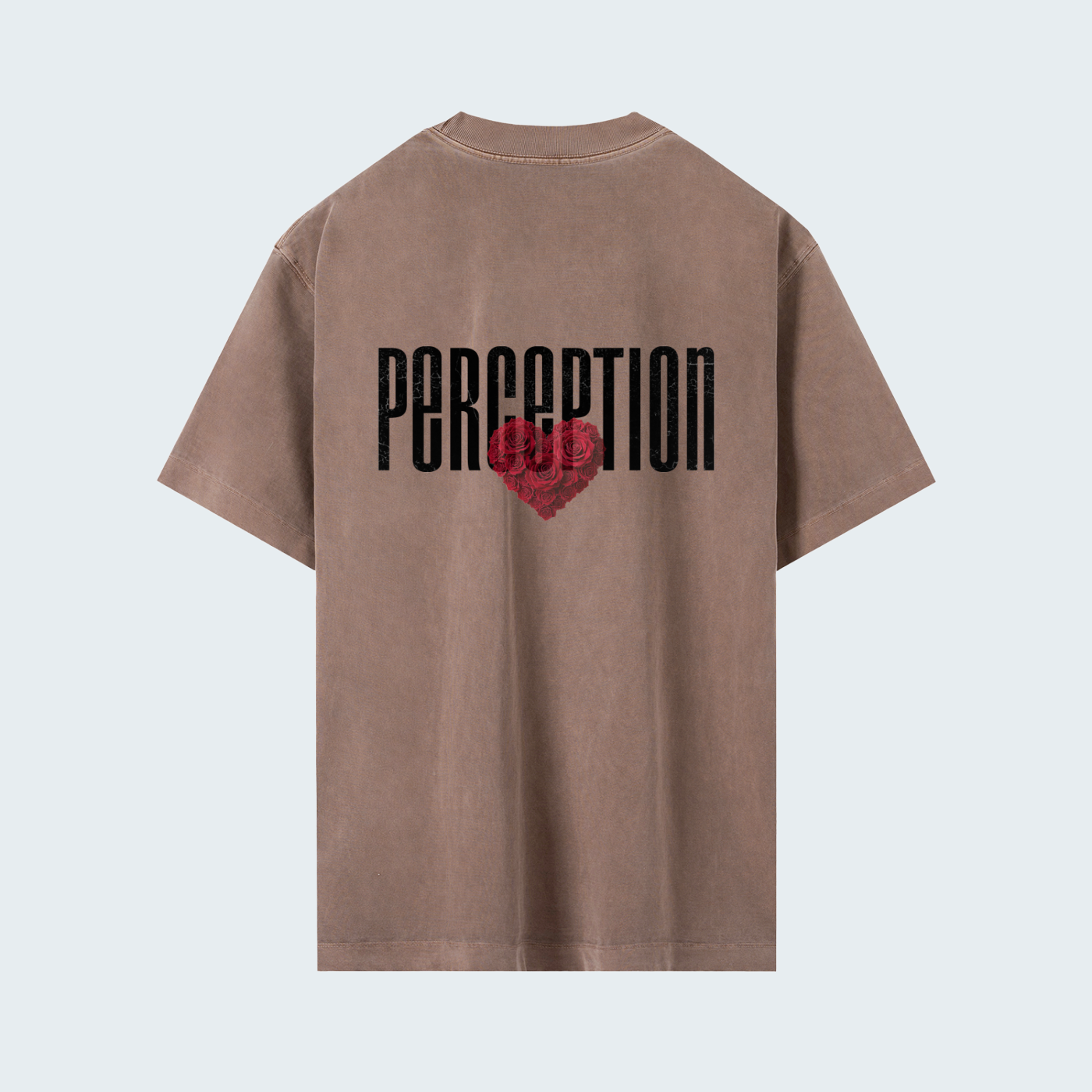 ROSE - HEAVYWEIGHT WASHED DROP SHOULDER TEE