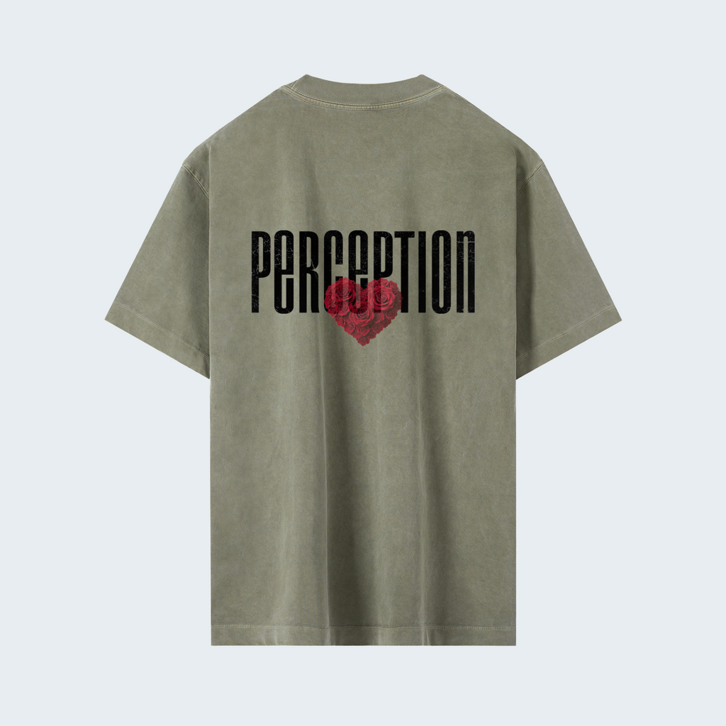 ROSE - HEAVYWEIGHT WASHED DROP SHOULDER TEE