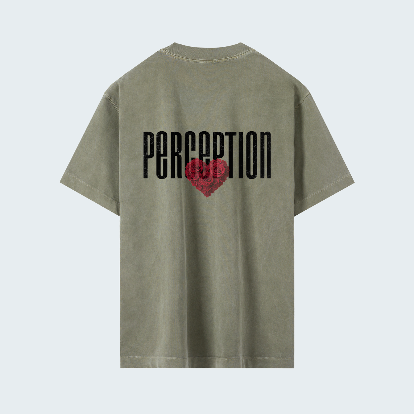 ROSE - HEAVYWEIGHT WASHED DROP SHOULDER TEE