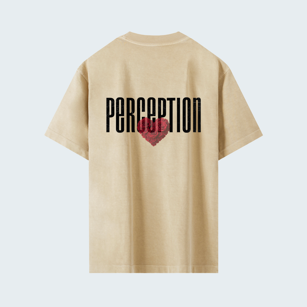 ROSE - HEAVYWEIGHT WASHED DROP SHOULDER TEE