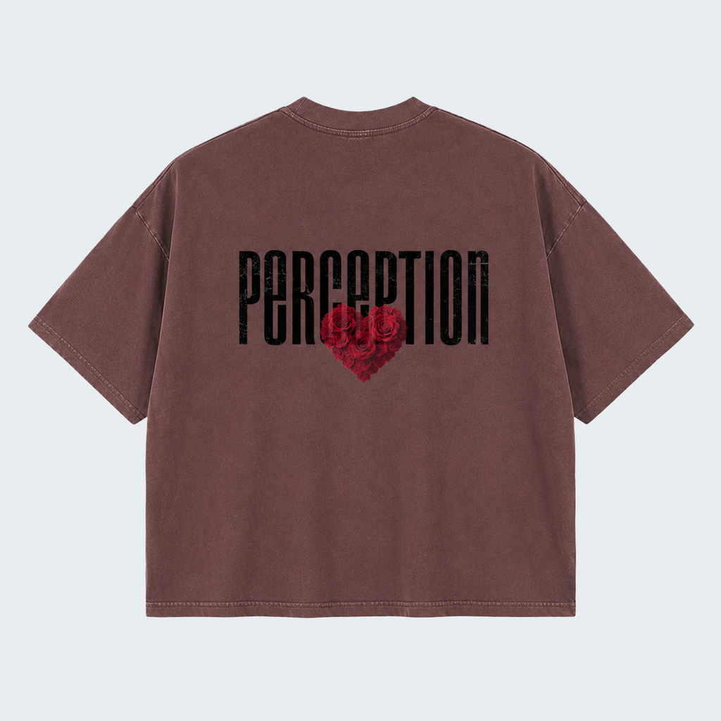 PERCEPTION ROSES - WASHED BOXY TEE